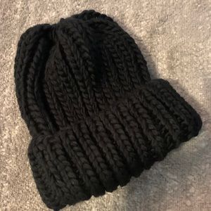 Black Knitted Beanie